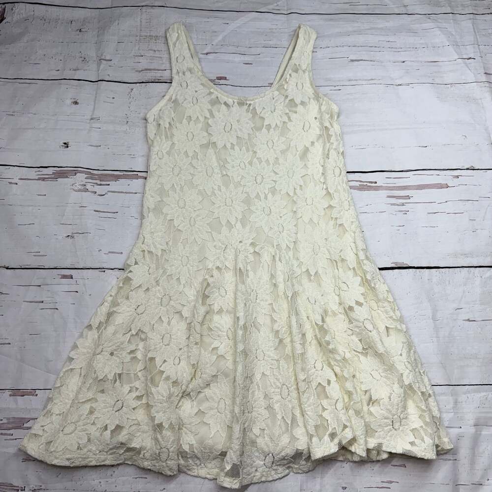 MADE for impulse Fashion Week Floral Lace Sleeveless Fit & Flare Mini Dress